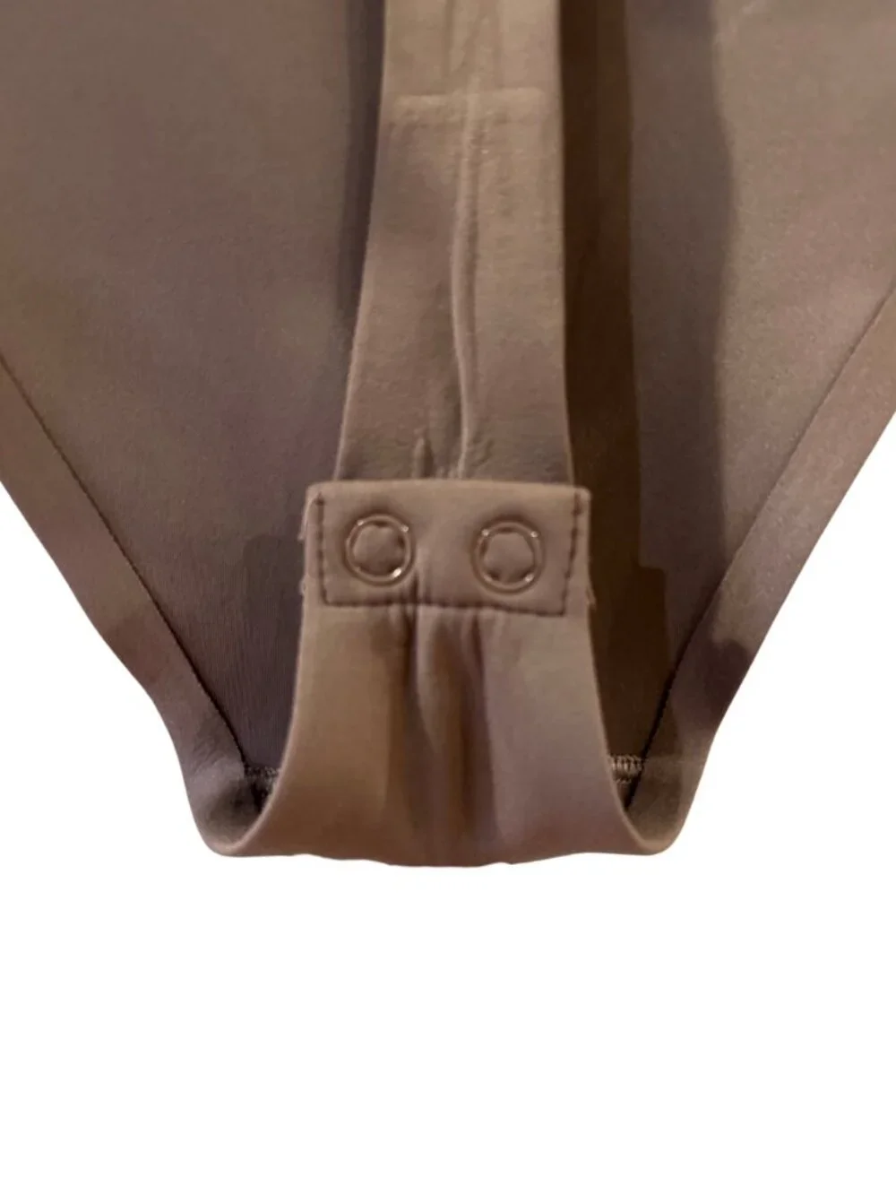 Victoria's Secret Luxe Contour Square Neck Bodysuit in Taupe - Size Small